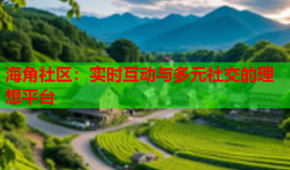 海角社区：实时互动与多元社交的理想平台